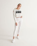 Foi Esperance Amour Women's Cropped Hoodie (White) Cropped Hoodie Myrrh and Gold 