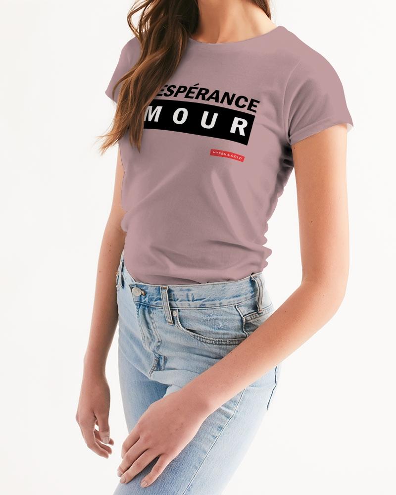 Foi Esperance Amour Women's T-Shirt (Tuscany Pink) T-Shirt Myrrh and Gold 