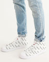 M&G_w-tagline-Grid-Pattern---B/W_30-deg-angle-(50%-larger) Men's Hightop Canvas Shoe men shoes Myrrh and Gold 
