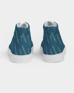 M&G_w-tagline-Grid-Pattern---W/SB-(50%-larger) Women's Hightop Canvas Shoe women shoes Myrrh and Gold 