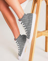 M&G_w-tagline-Grid-Pattern---W/G_30-deg-angle-(50%-larger) Women's Hightop Canvas Shoe women shoes Myrrh and Gold 