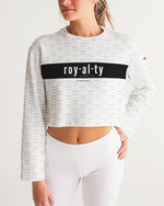 Royalty-v9ab Women's Cropped Sweatshirt cloth Myrrh & Gold 
