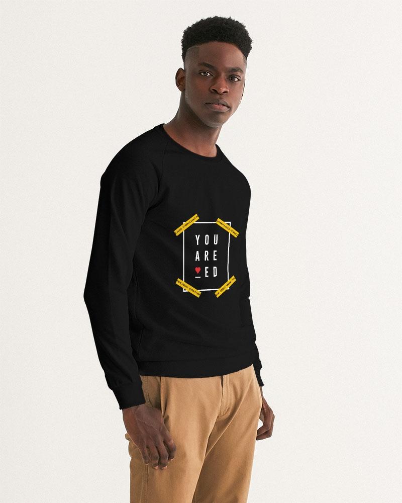 You are Loved Men's Graphic Sweatshirt (Black) Pullover Myrrh and Gold 