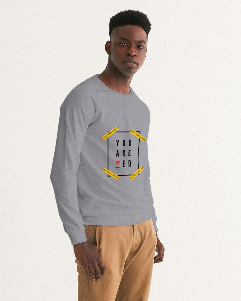 You are Loved Men's Graphic Sweatshirt (Grey) Pullover Myrrh and Gold 