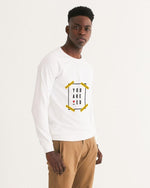 You are Loved Men's Graphic Sweatshirt (White) Pullover Myrrh and Gold 