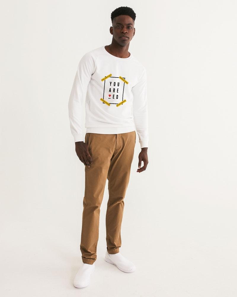 You are Loved Men's Graphic Sweatshirt (White) Pullover Myrrh and Gold 