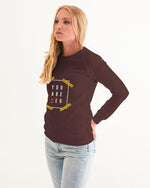 You are Loved Women's Graphic Sweatshirt (Brown) Pullover Myrrh and Gold 