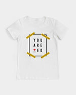 You are Loved Women's Graphic Tee (White) T-Shirt Myrrh and Gold XS 